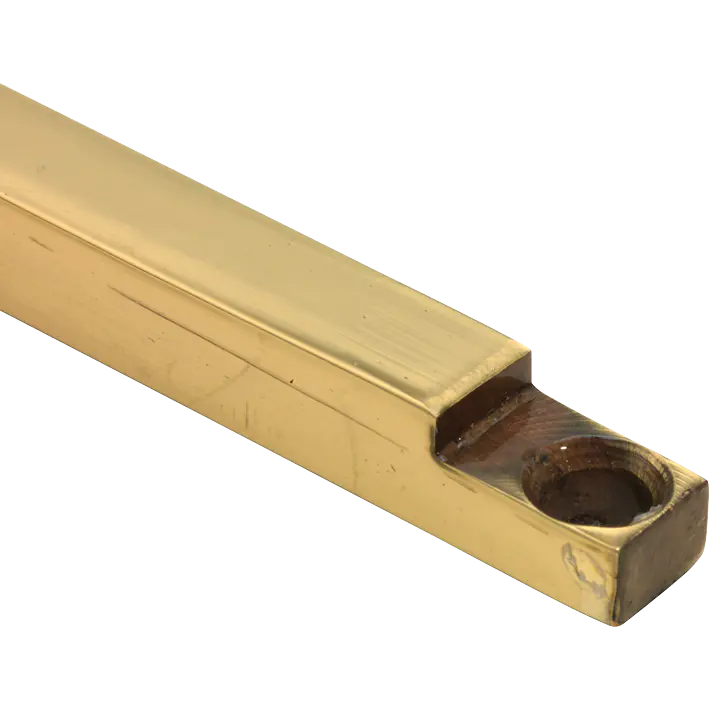 318.0085.35 Stangenverlängerung für Treibriegel Messing poliert 1400 mm